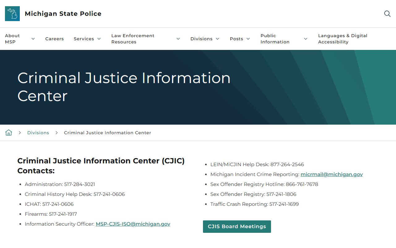 Clare County inmate records