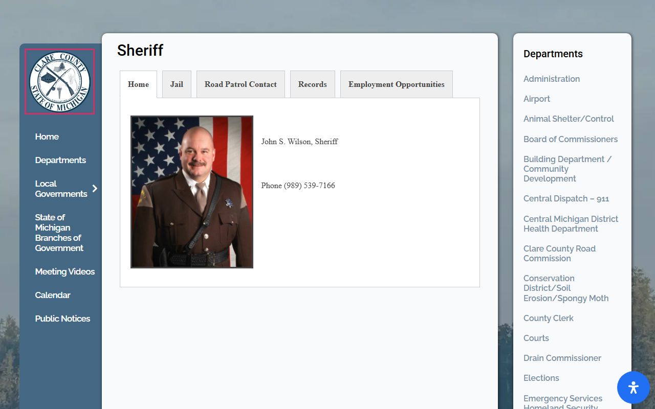 Clare County inmate records